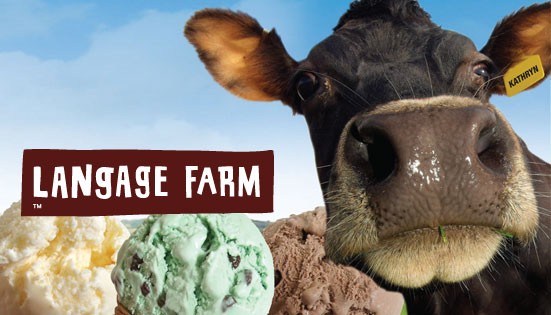 Langage Farm Ice Cream from Broderick's Fine Foods